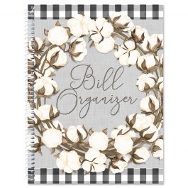 Farmhouse Bolls Bill Paying Organizer