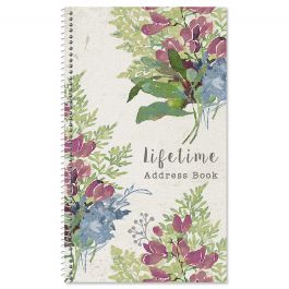Fall Florals Lifetime Address Book
