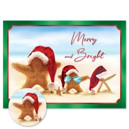 Tropical Holidays Christmas Cards - Personalized