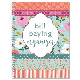 Chic Blooms Bill Paying Organizer