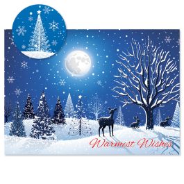 Magical Winter Christmas Cards - Personalized