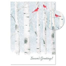Winter Whispers Christmas Cards - Personalized