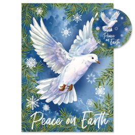 Peaceful Christmas Cards - Personalized