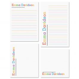 Personalized Alpha Dots Notepad Set
