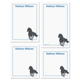 Horse Patterns Memo Pad Set
