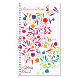 Floral sketches address book