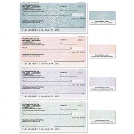Royal Floral Personal Single Checks with Matching Labels