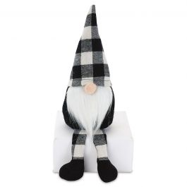 Black Plush Gnome Shelf Sitter 