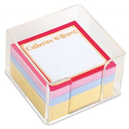 Bright Borders Custom Note Sheets in a Cube