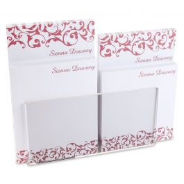 Twist Custom Memo Pad Set & Acrylic Holder 