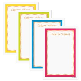 Bright Borders Personalized Notes in a Tray Refill
