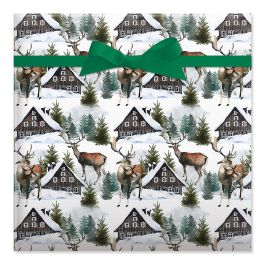 Cabin in the Woods Rolled Gift Wrap