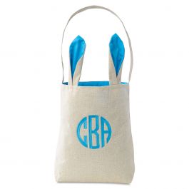 Custom Blue Easter Tote with Ears