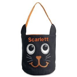 Cat Custom Halloween Character Treat Bag