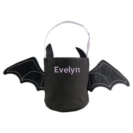 Bat Custom Halloween Character Treat Bag