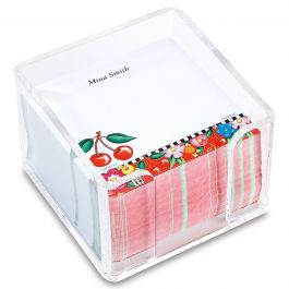 Mary Engelbreit’s Cheery Cherry Custom Note Sheets in a Cube