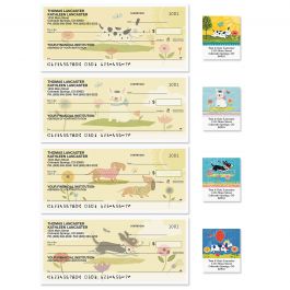 Dog Gone Cute Personal Single Checks With Matching Address Labels