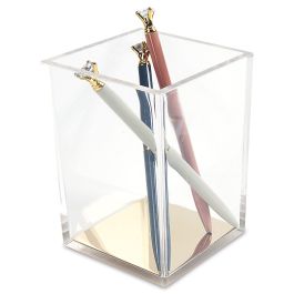 Acrylic & Gold Pen/Pencil Holder