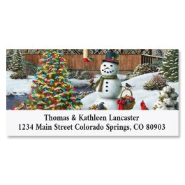 Countryside Christmas Deluxe Address Labels