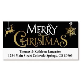 Festive Holidays Deluxe Return Address Labels