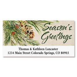 Pine & Berries Deluxe Return Address Labels