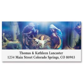 Blessed Nativity Deluxe Return Address Labels