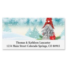 Snowy Elf Deluxe Return Address Label