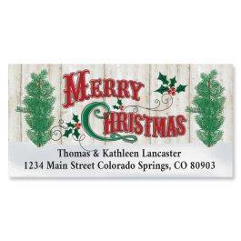 Woodland Christmas Deluxe Return Address Labels