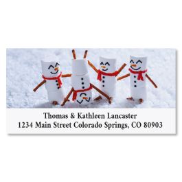 Marshmallow Family Deluxe Return Address Labels