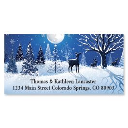 Magical Winter Deluxe Return Address Labels