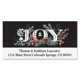 Blooming Joy Deluxe Return Address Labels