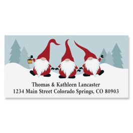 Gnomy Christmas Deluxe Return Address Labels