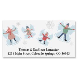 Snow Angels Deluxe Return Address Labels