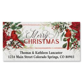 Cardinal Noel Deluxe Return Address Labels