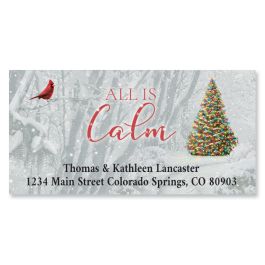 Lights In The Woods Deluxe Return Address Labels