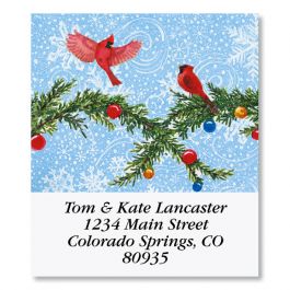 Snowman's Heart Select Christmas Address Labels