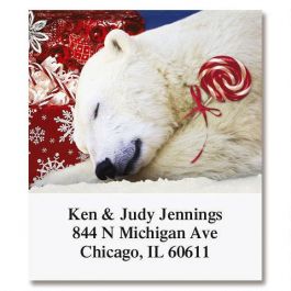 Polar Bear Christmas Select Return Address Labels