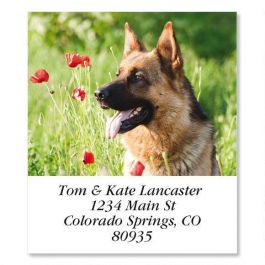 shepherd labels german address poppy select return