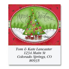 Holiday Houndstooth Select Address Labels