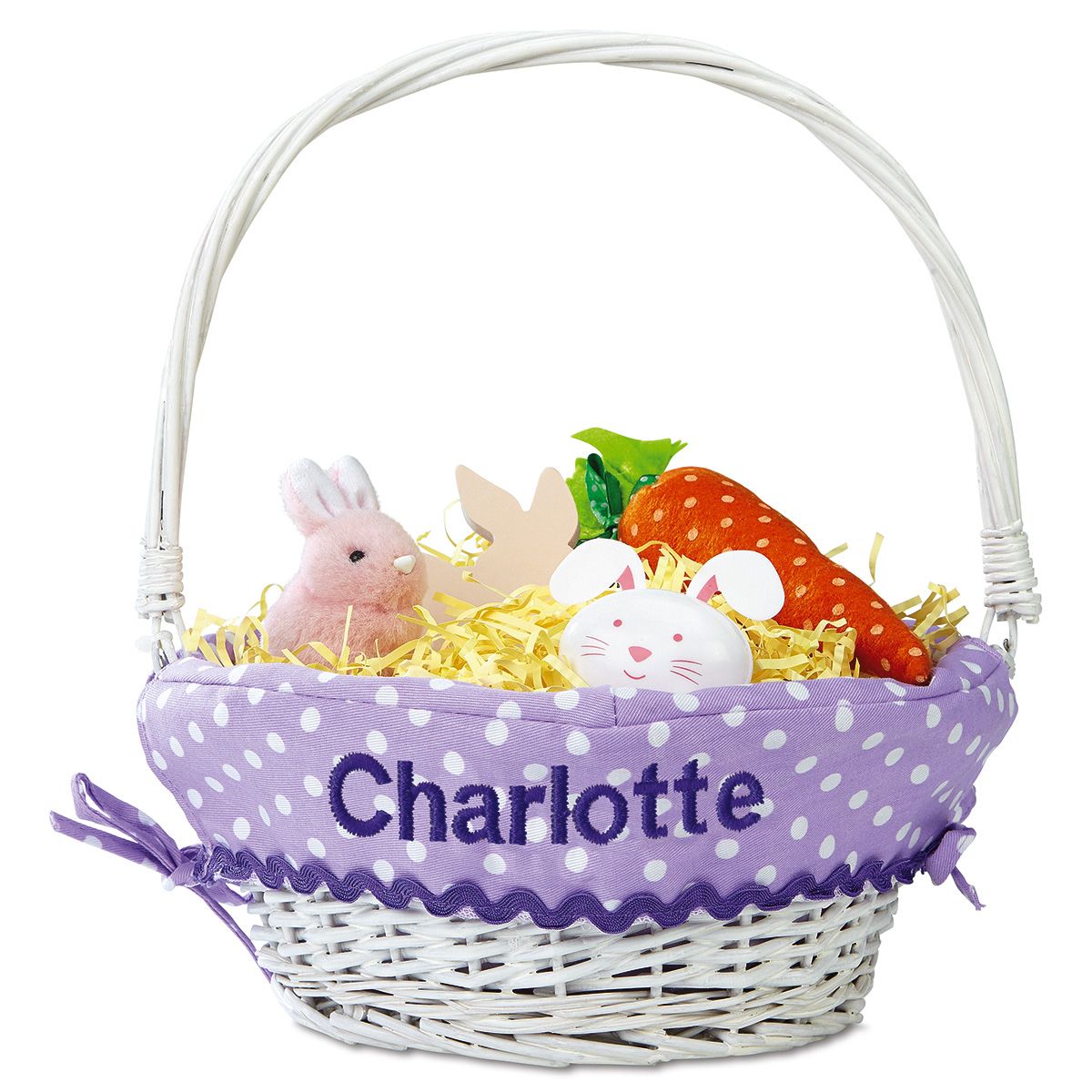 Lavender Easter Basket with Custom Liners