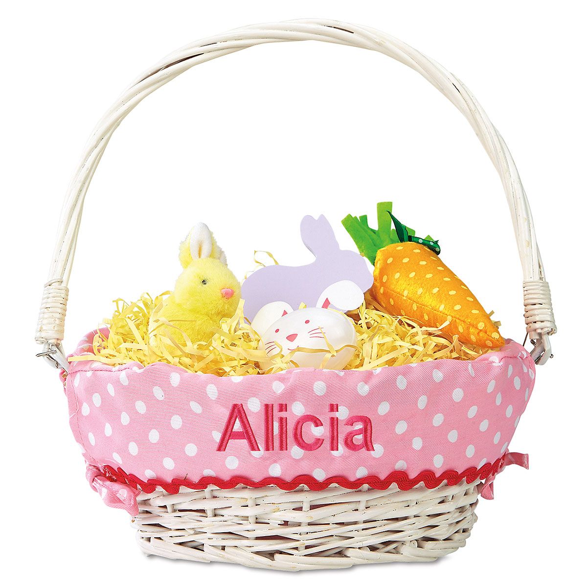 Pink Easter Basket with Custom Liners