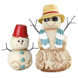 Sandy Snowman Figurines