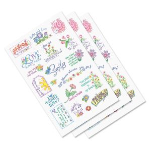 Clear Flower Stickers