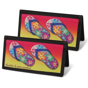 Flip-Flops Fun Personal Checkbook Covers