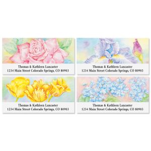 Floral Fancy Deluxe Address Labels (4 Designs)