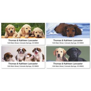 Puppy Love Deluxe Address Labels  (4 Designs)