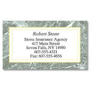 Green Marble Business Cards