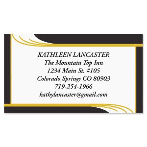 Black Onyx Business Cards