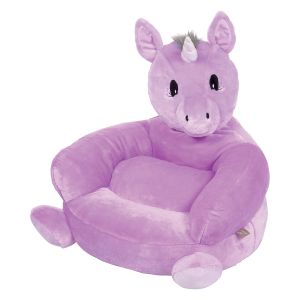 Plush Purple Unicorn Children's Character Chair