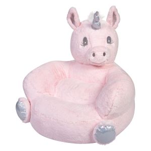 Plush Pink Unicorn Children's Character Chair